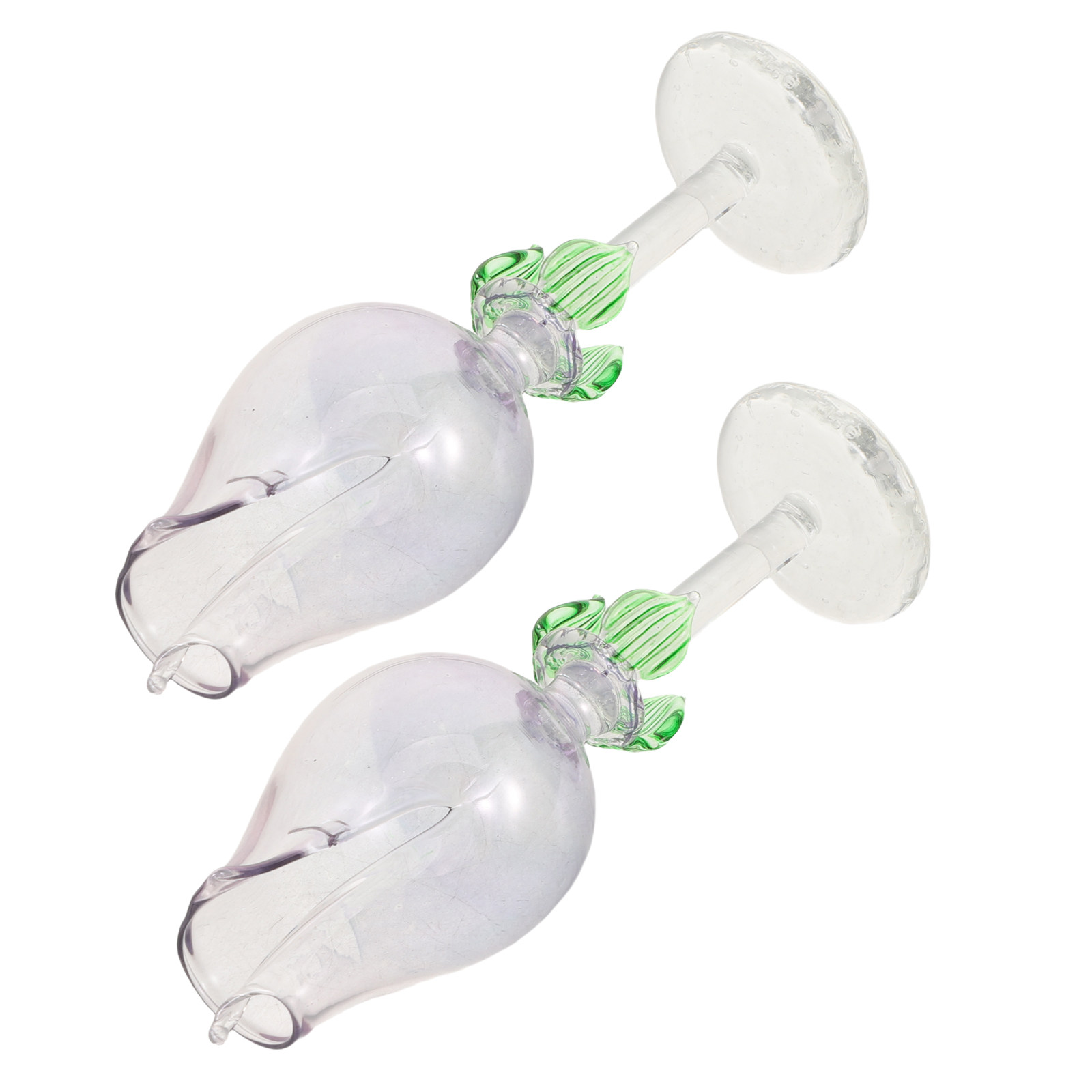 Home Fragrance And Diffuser - 2Pcs 꽃 모양의 유리 에센셜 오일