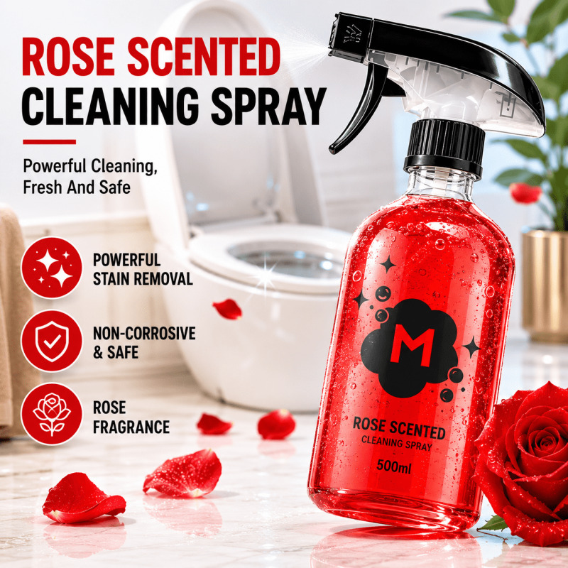 Home Fragrance Rose - 화장실 세정제 장미향 얼룩 제거제 친환경