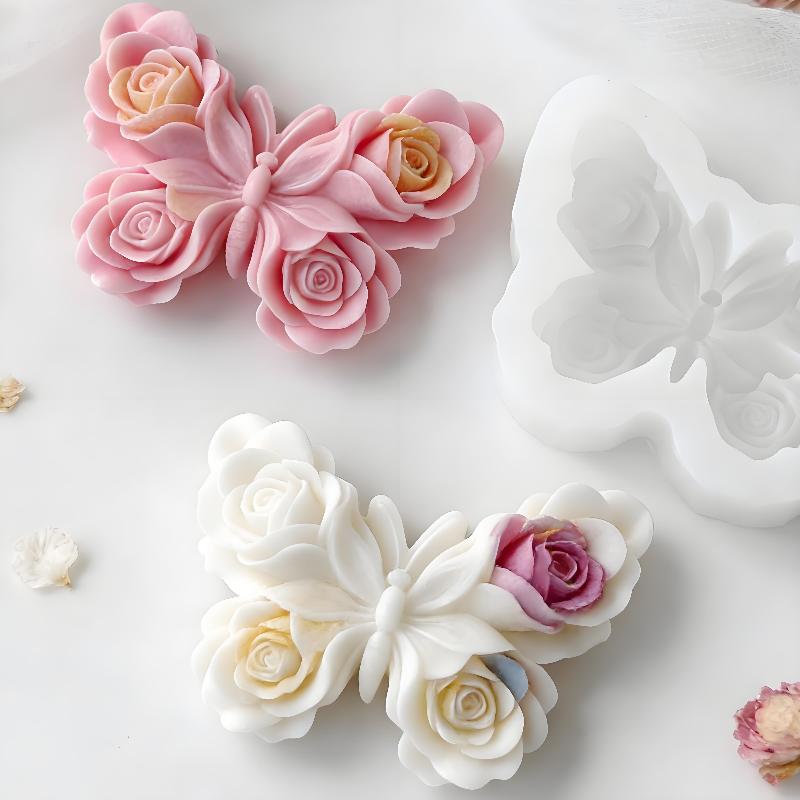 Home Fragrance Rose - DIY 장미 나비 모양 실리콘 몰드