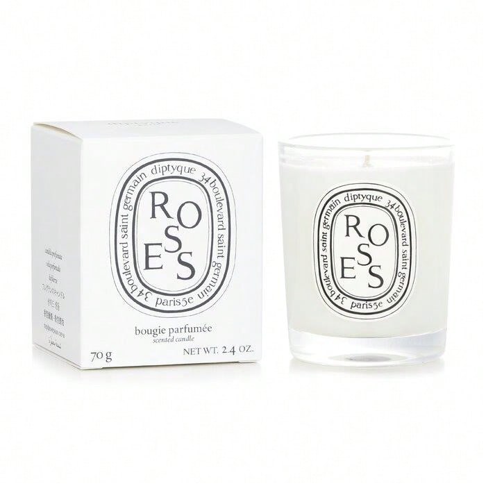 Home Fragrance Rose - 바닐라, 라벤더, 장미 유리병 양초, 홈