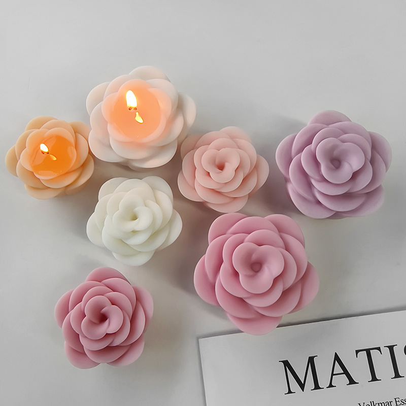 DIY 장미 꽃 실리콘 금형 수제 아로마 양초 석고 양 - Home Fragrance Rose 리뷰 및 가격