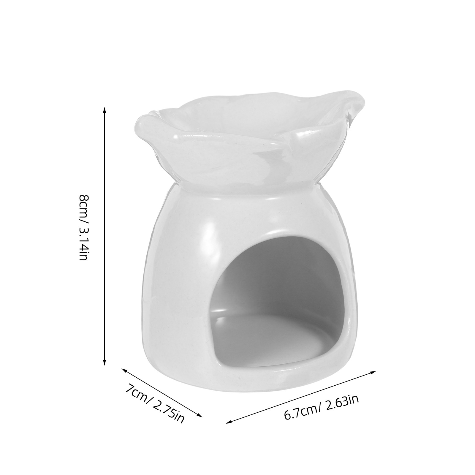 세라믹 홀더 우아한 잎 모양 티라이트 오일 버너 아로마 - Home Fragrance And Diffuser 리뷰 및 가격