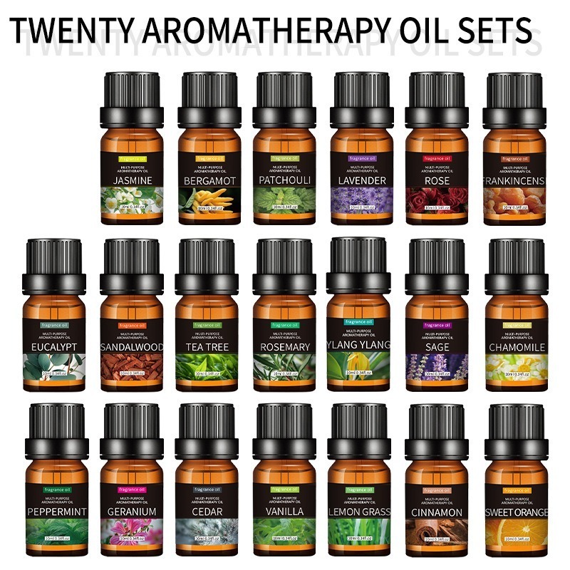 20가지 아로마테라피 에센셜 오일 세트 천연 식물 추출 - Home Fragrance Rose 리뷰 및 가격