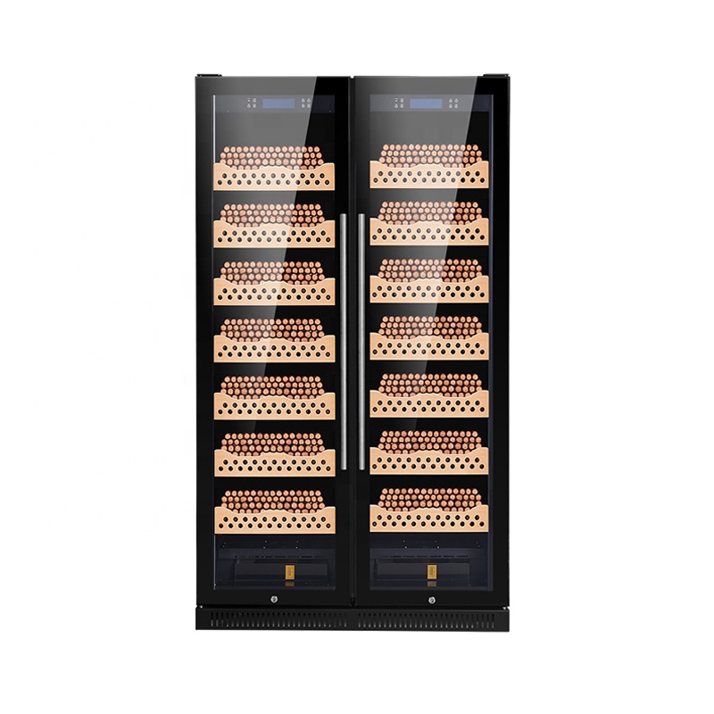 맞춤형 고품질 이중 유리문 디스플레이 시더 우드 휴미더 - Home Fragrance Maple Walnut 리뷰 및 가격