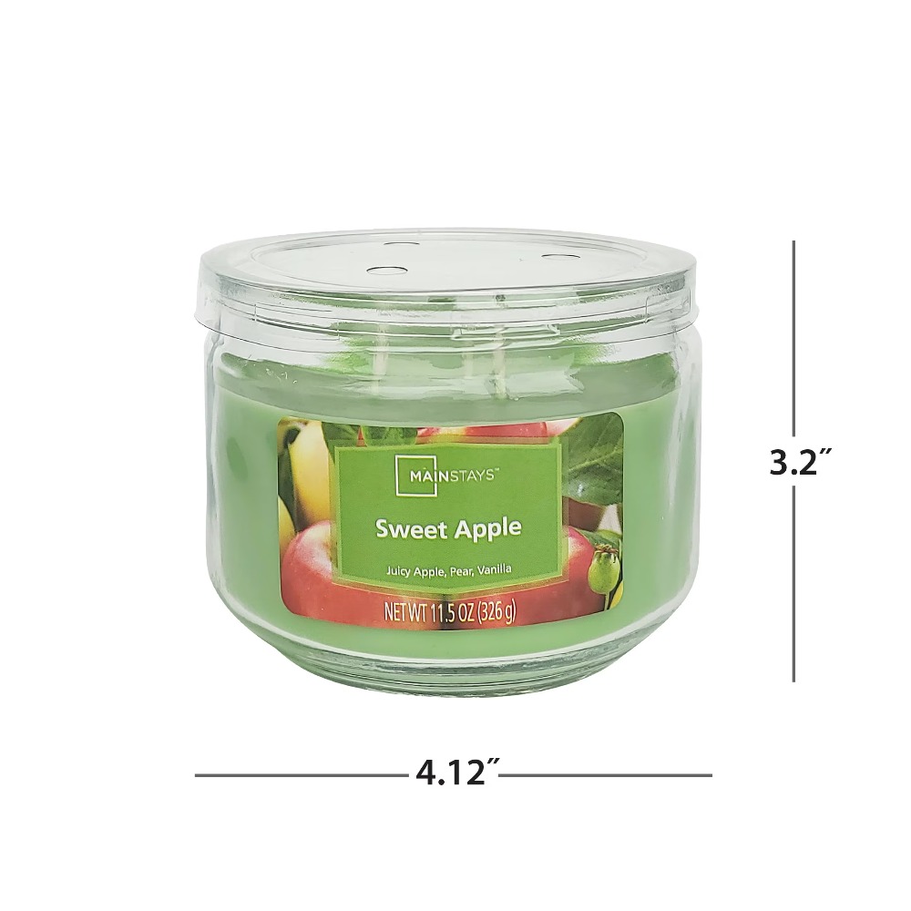 블루 글라스 항아리 양초, 달콤한 향, 그린, 11.5 - Home Fragrance Usa 리뷰 및 가격
